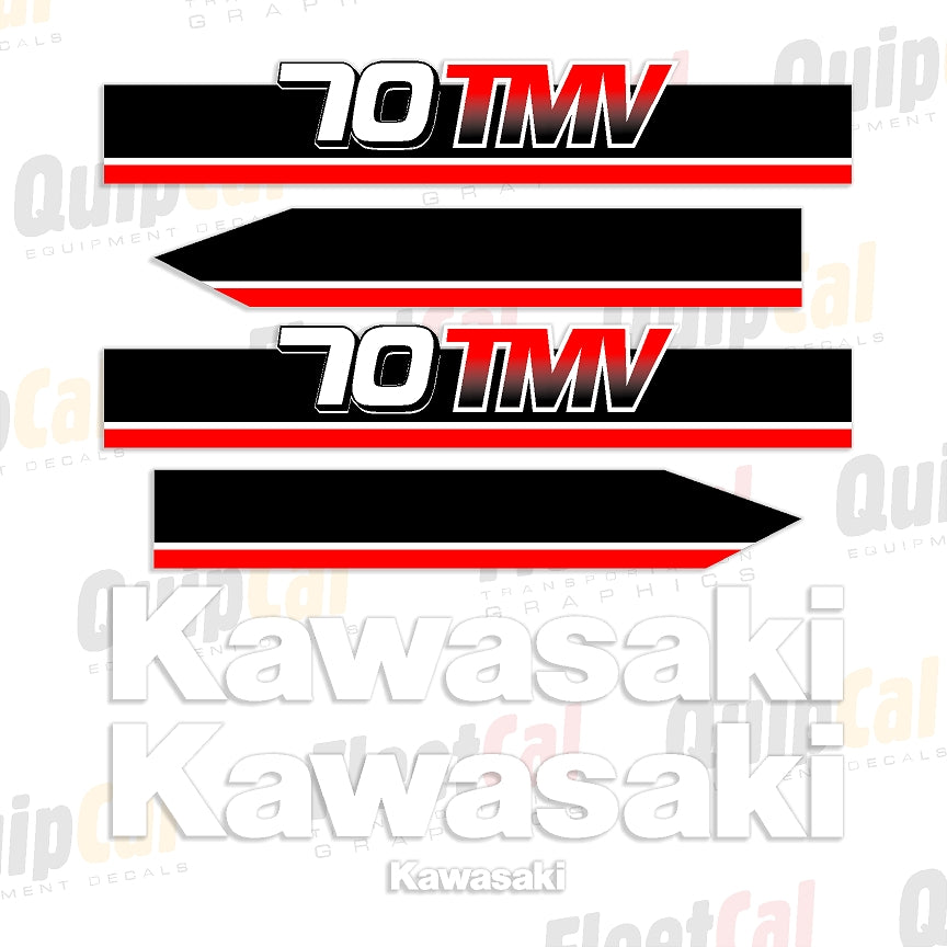 Engine Sticker 70 Kawasaki 70 TMV Wheel Loader Marking Decal Set – Truck and Equipment Decals