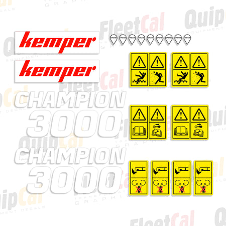 Kemper Forage Harvester Decals