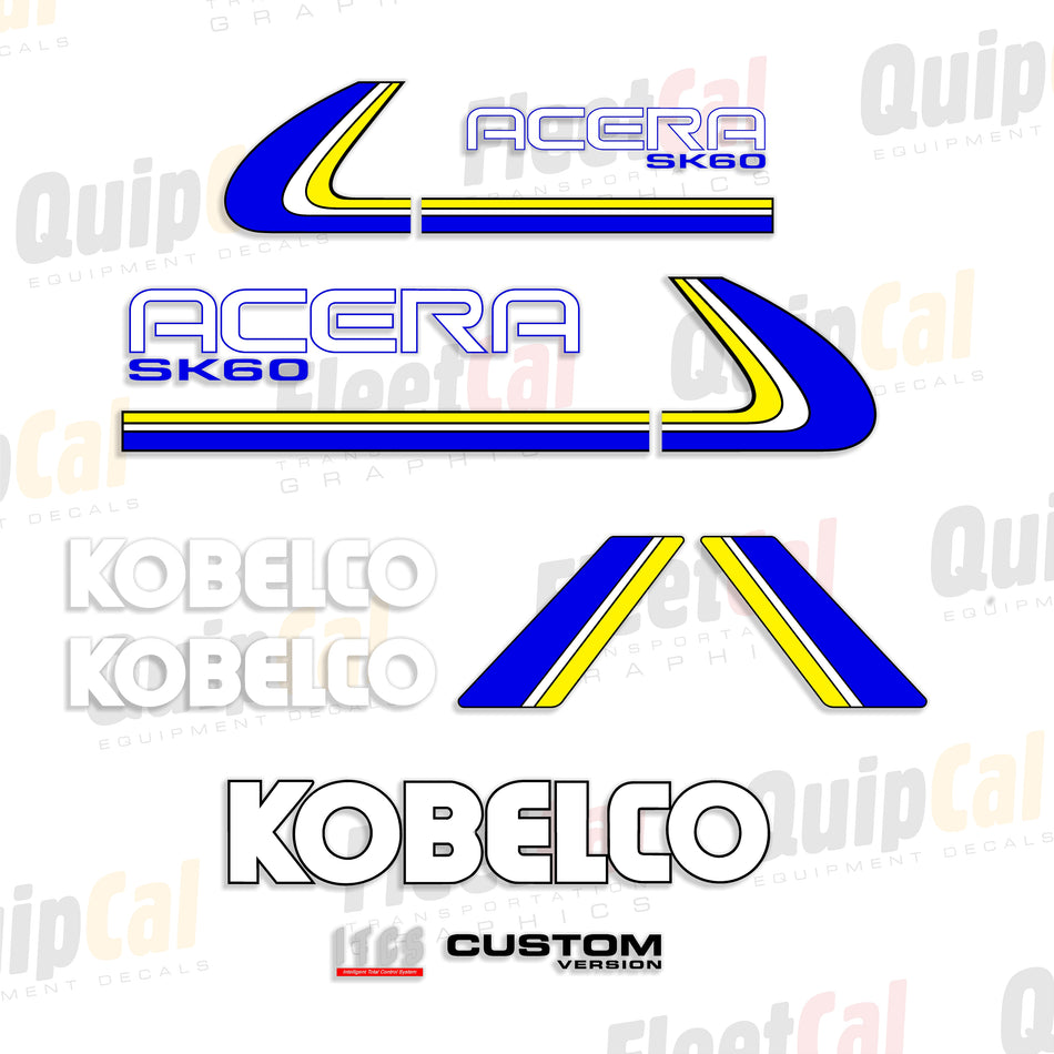 Kobelco Excavator Decals