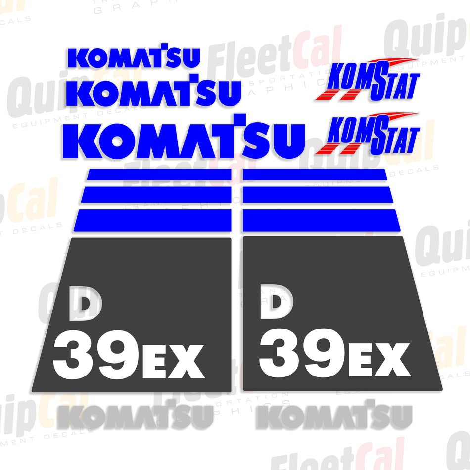 Komatsu D39EX-21 Dozer Decal Set
