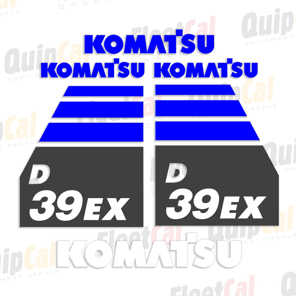 Komatsu D39EX-23 Dozer Decal Set