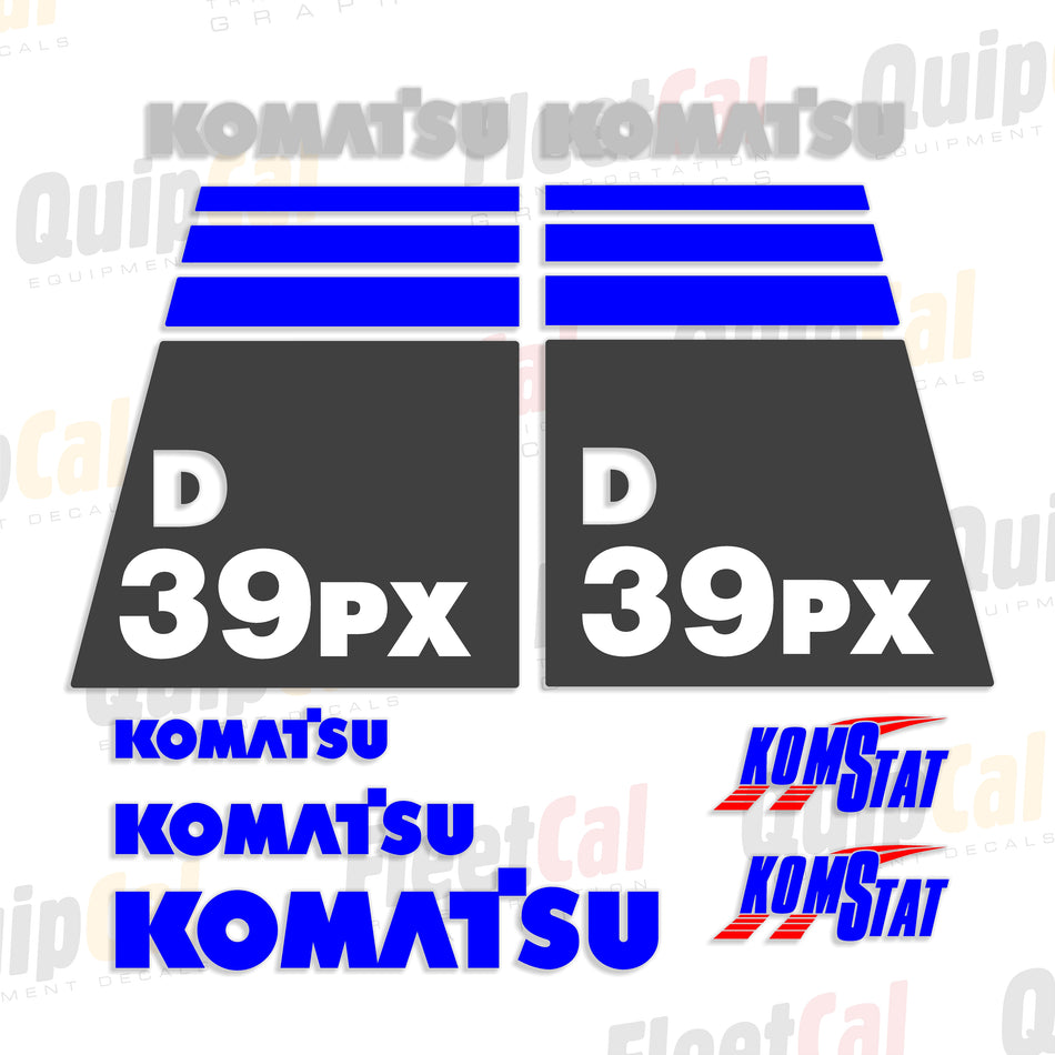 Komatsu D39PX-21 Dozer Decal Set
