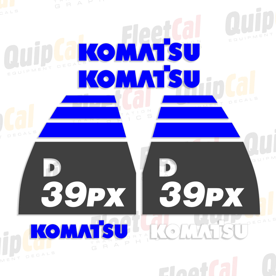 Komatsu D39PX-22 Dozer Decal Set
