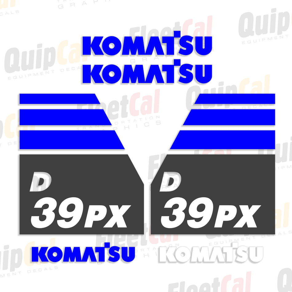 Komatsu D39PX-23 Dozer Decal Set
