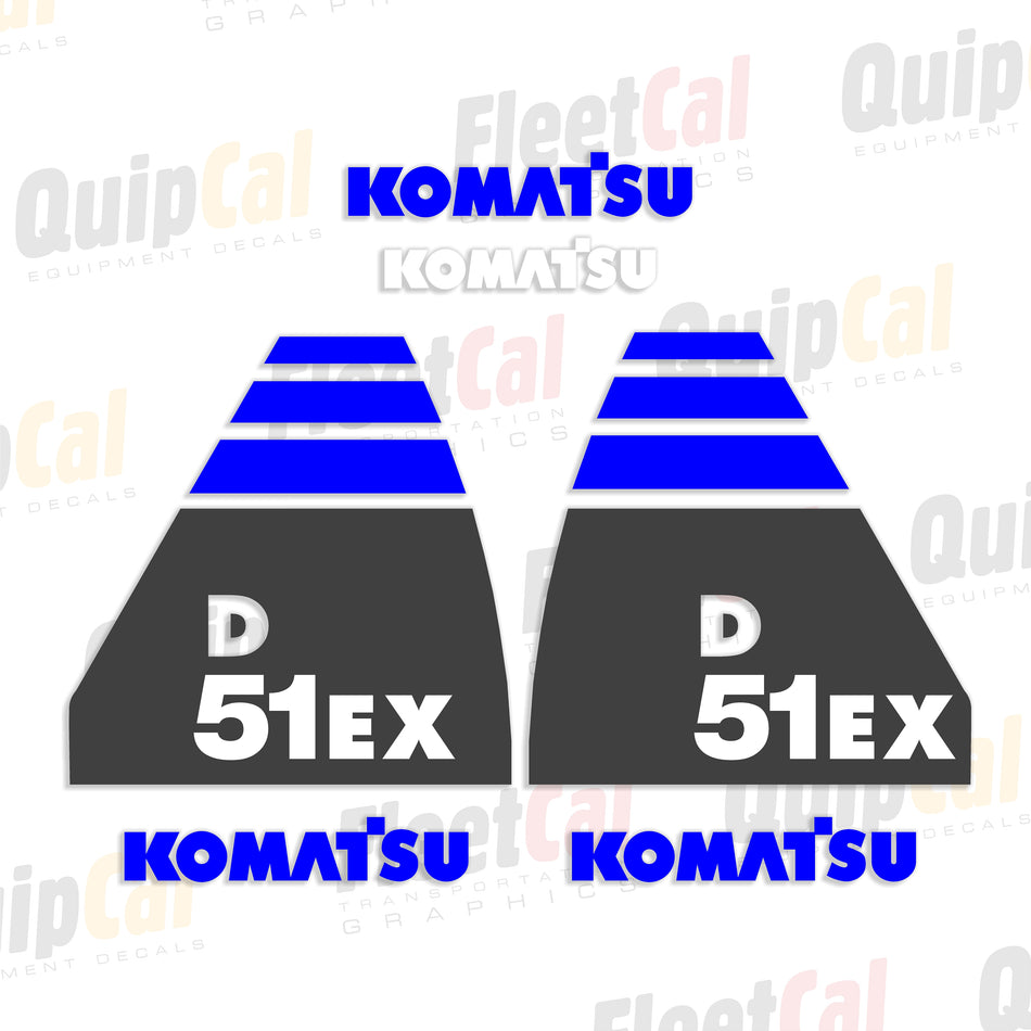 Komatsu D51EX-22 Dozer Decal Set