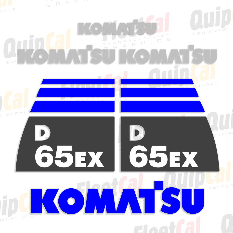 Komatsu D65EX-16 Dozer Decal Set