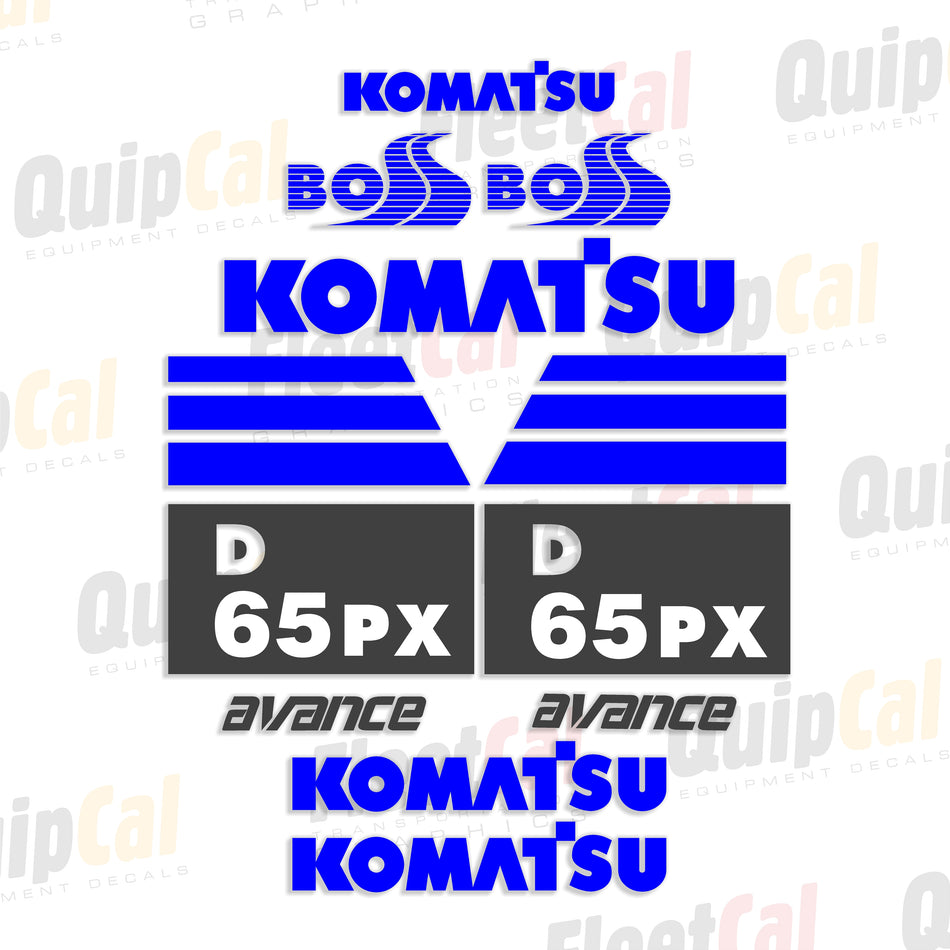 Komatsu D65PX-12 Dozer Decal Set