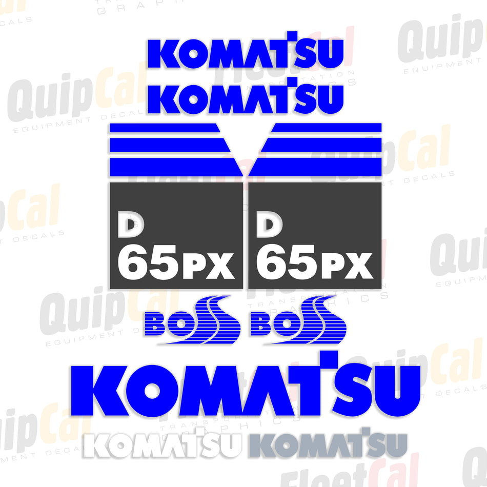 Komatsu D65PX-15 Dozer Decal Set