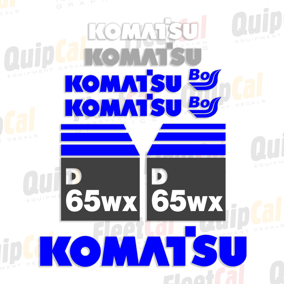 Komatsu D65WX-15 Dozer Decal Set