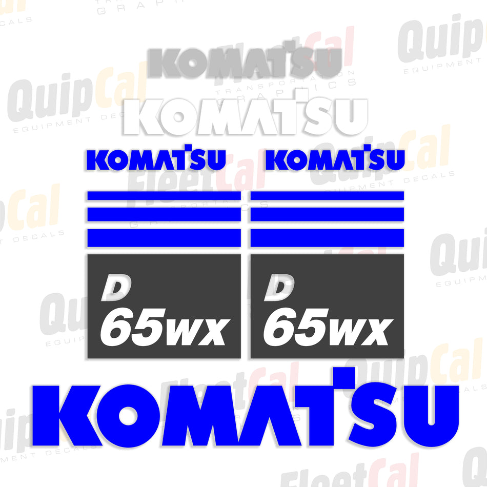 Komatsu D65WX-17 Dozer Decal Set