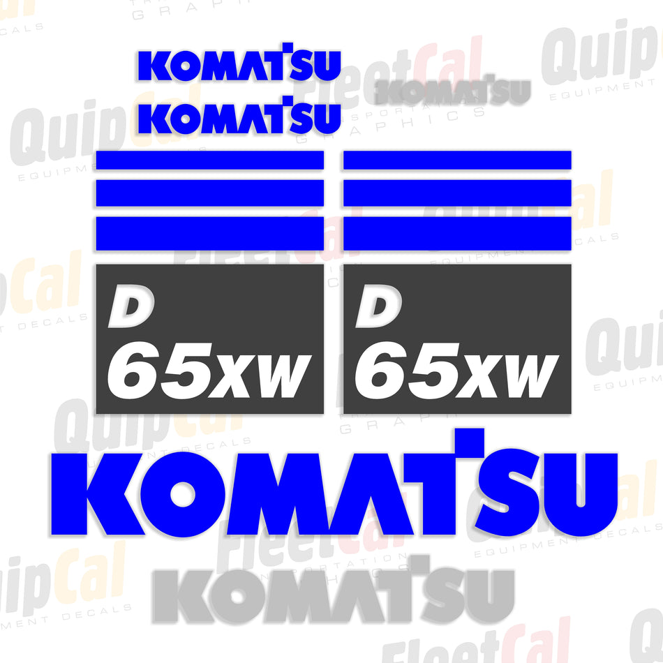 Komatsu D65WX-18 Dozer Decal Set