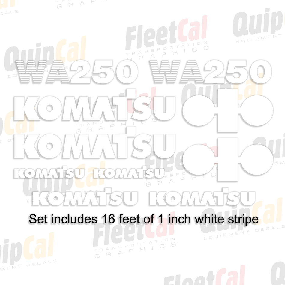 Komatsu WA250-1L Wheel Loader Decal Set