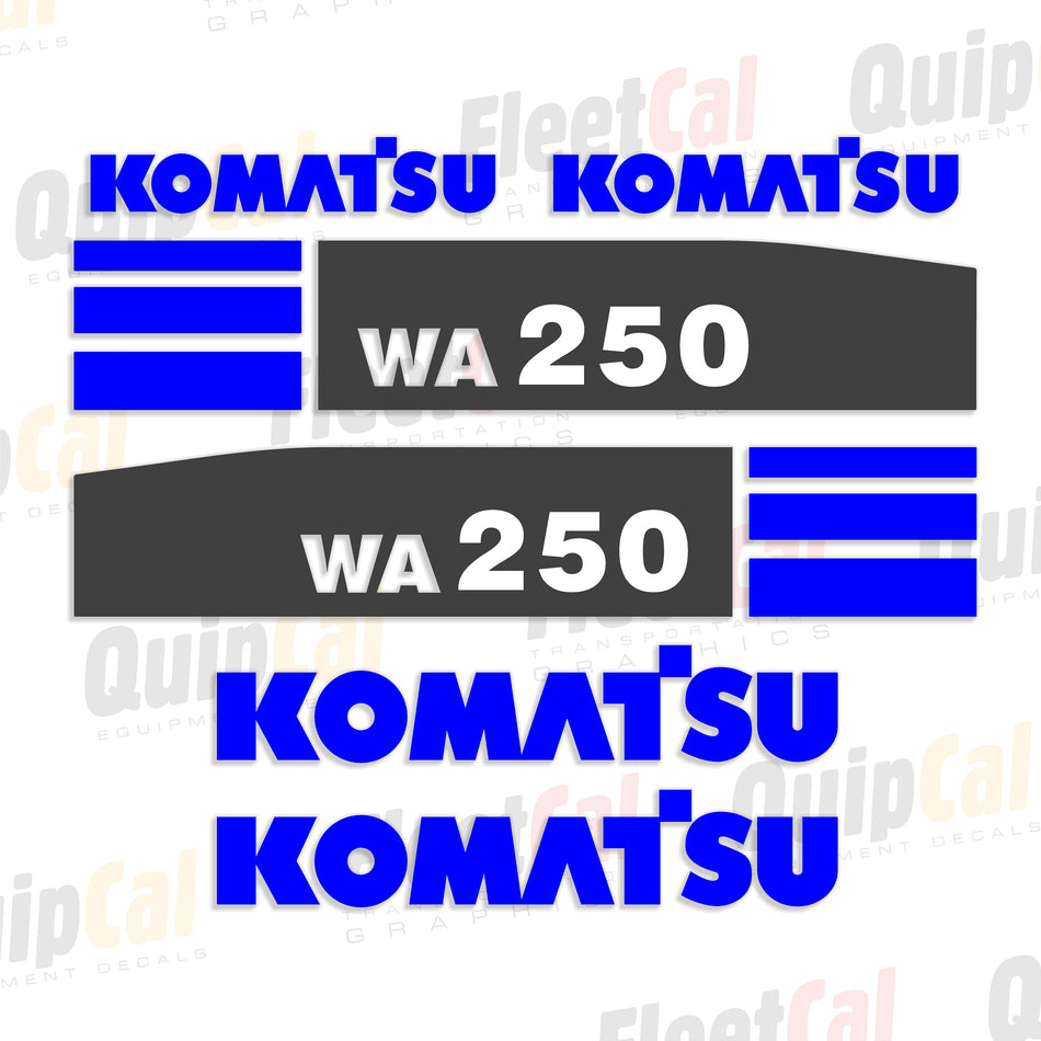Komatsu WA250-5 Wheel Loader Decal Set