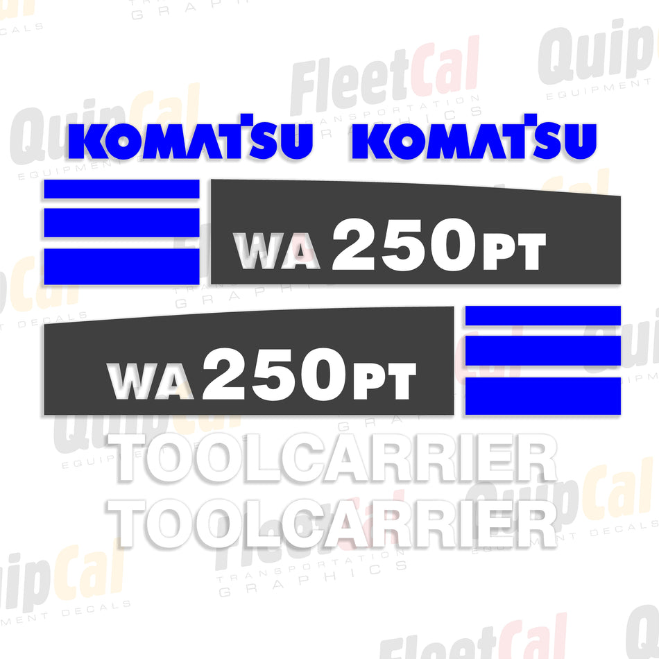 Komatsu WA250PT-5 Wheel Loader Decal Set