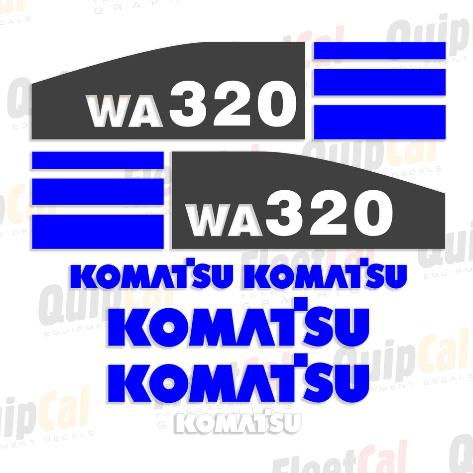 Komatsu WA320-5 Wheel Loader Decal Set