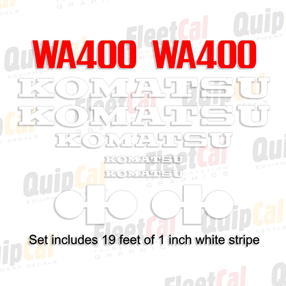 Komatsu WA400-1 Wheel Loader Decal Set