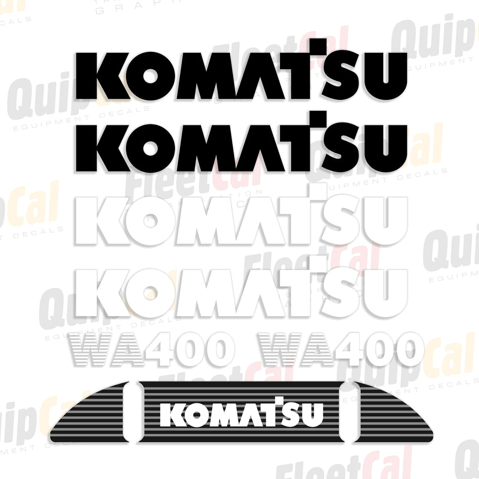 Komatsu WA400-3 Wheel Loader Decal Set