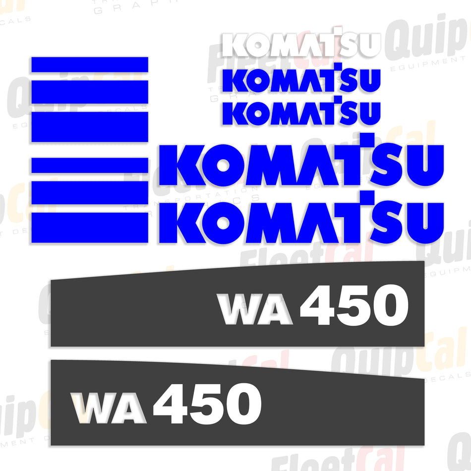 Komatsu WA450-5 Wheel Loader Decal Set