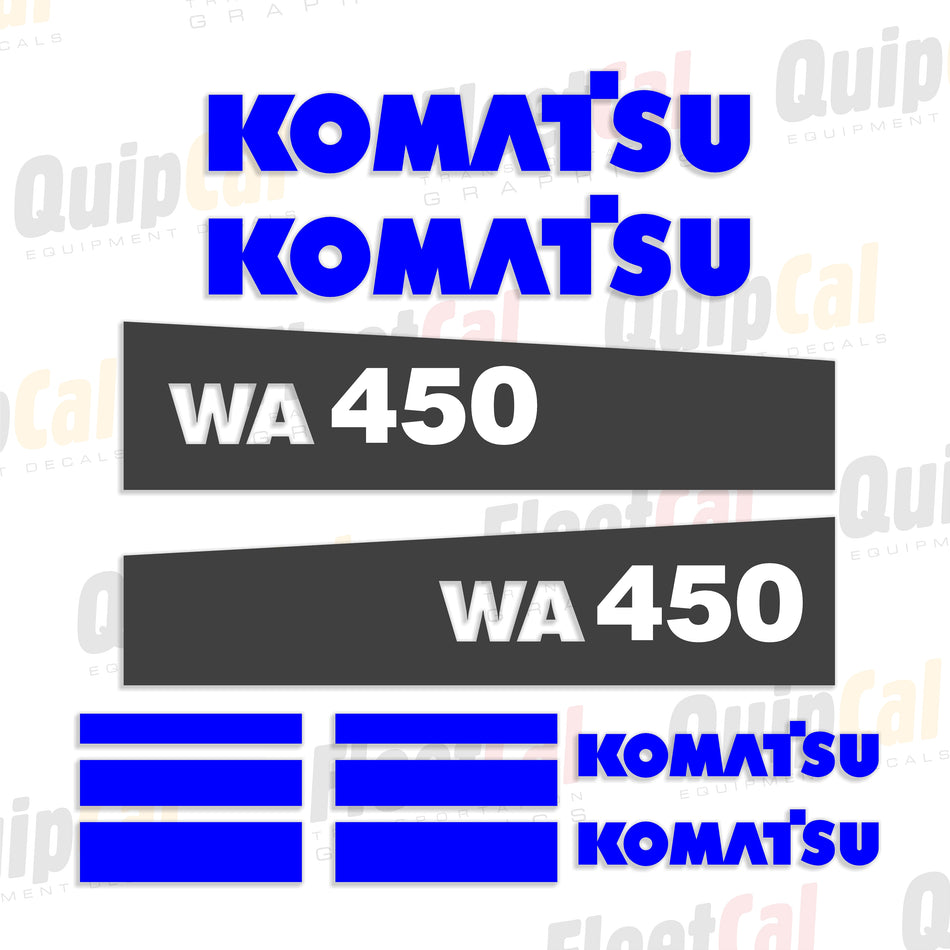 Komatsu WA450-6 Wheel Loader Decal Set