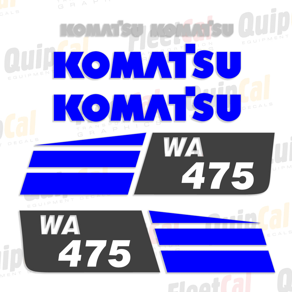 Komatsu WA475-10 Wheel Loader Decal Set