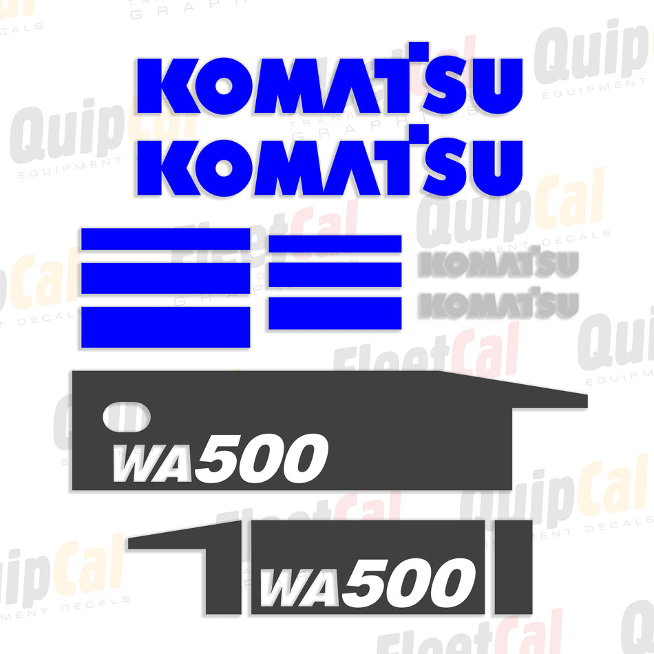 Komatsu WA500-7 Wheel Loader Decal Set