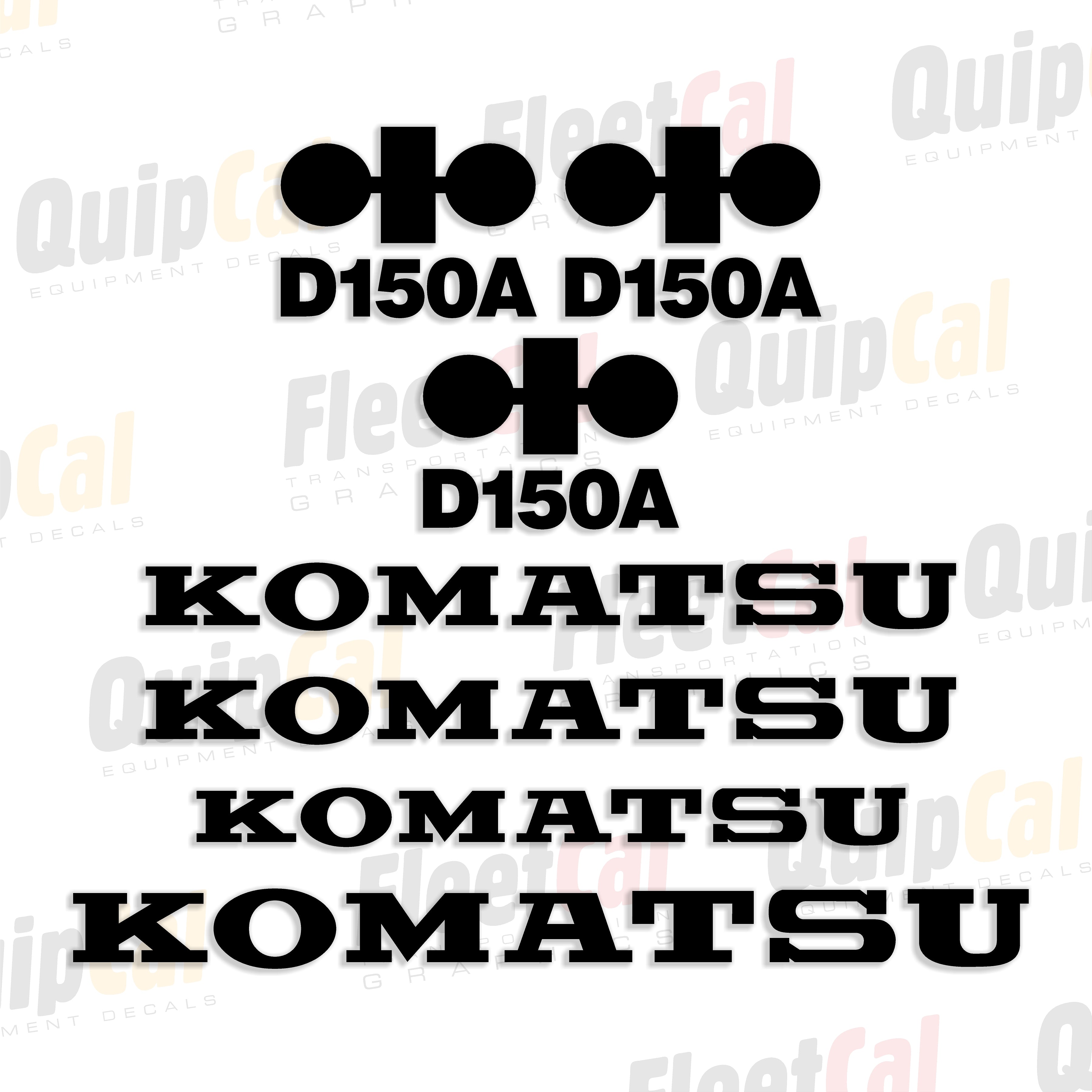 Komatsu Dozer Decals