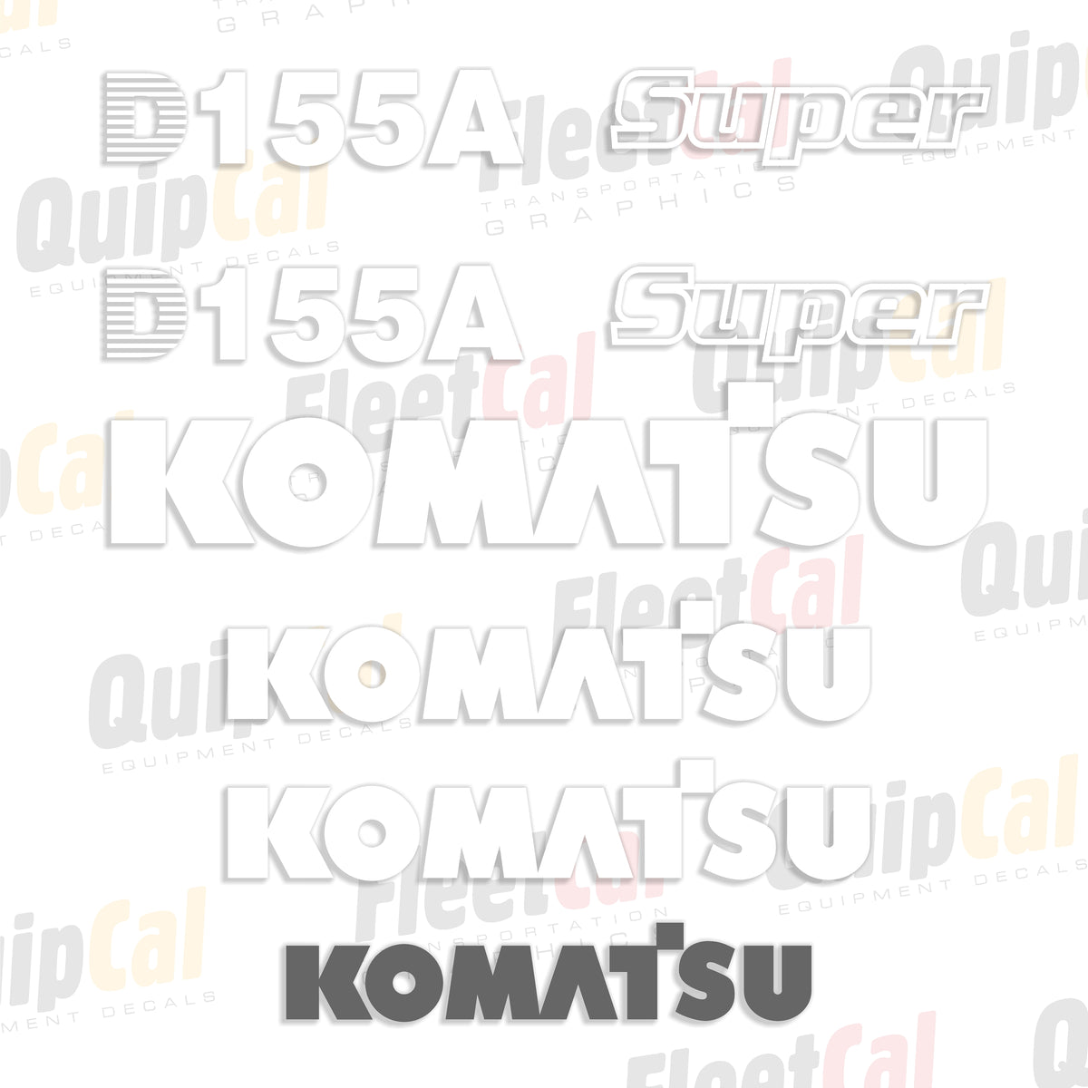 Komatsu Dozer Decals