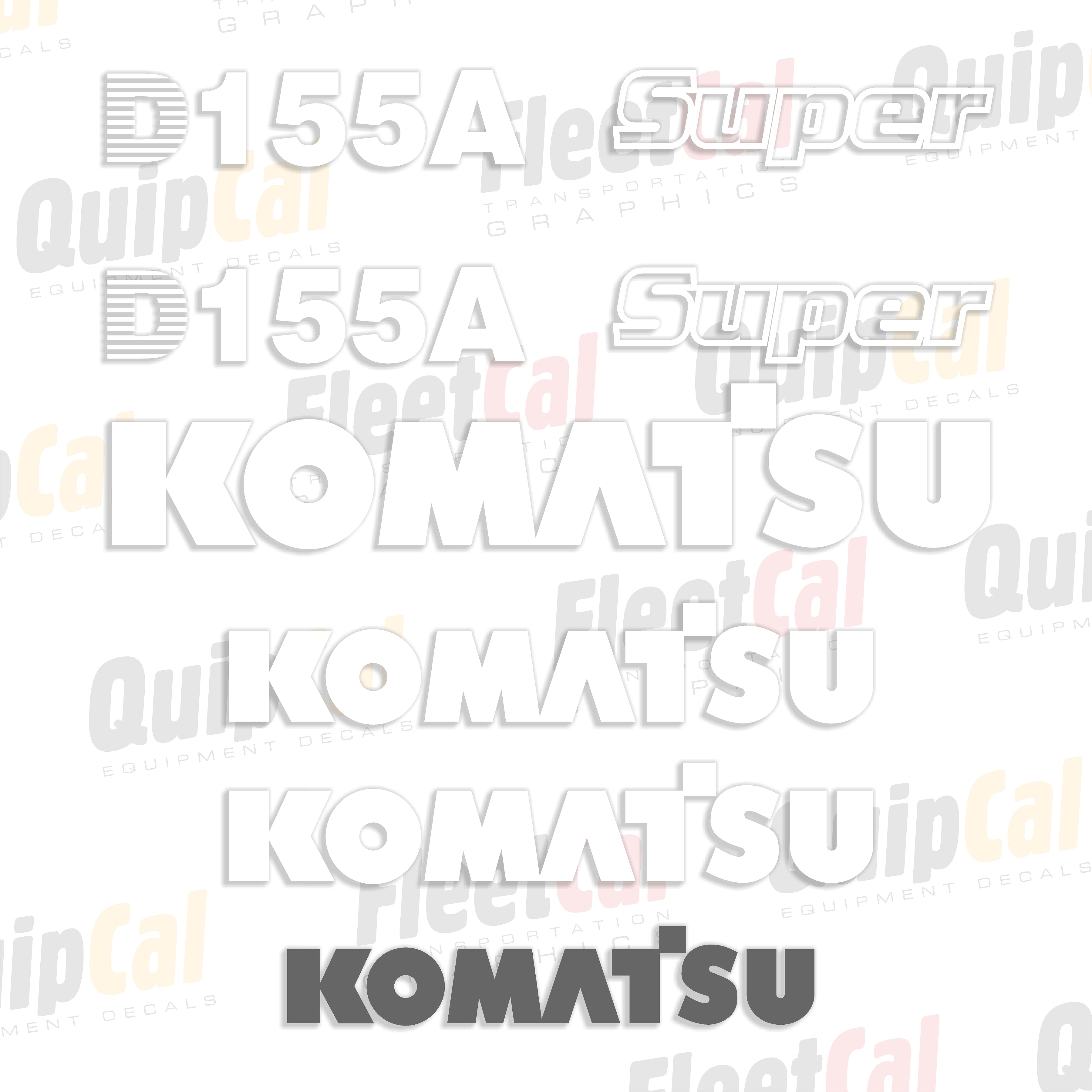 Komatsu Dozer Decals