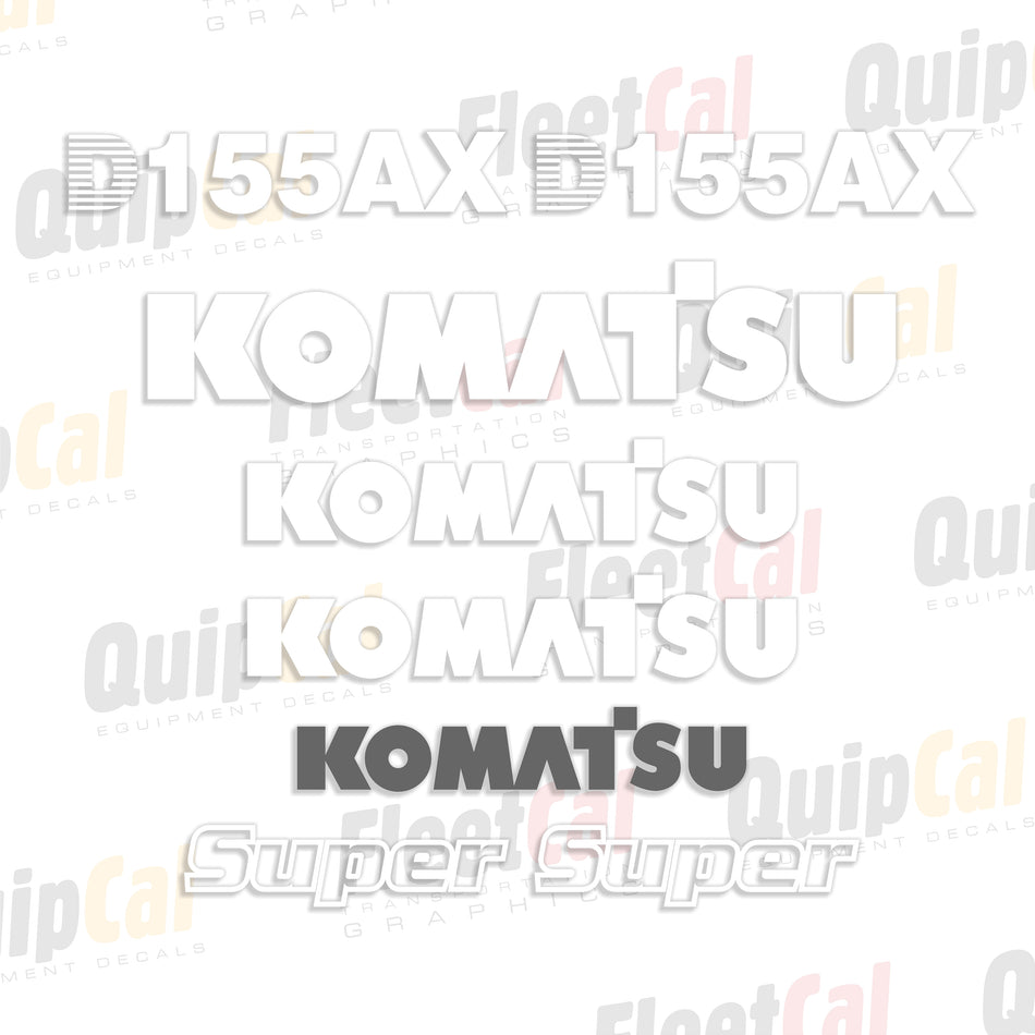Komatsu Dozer Decals