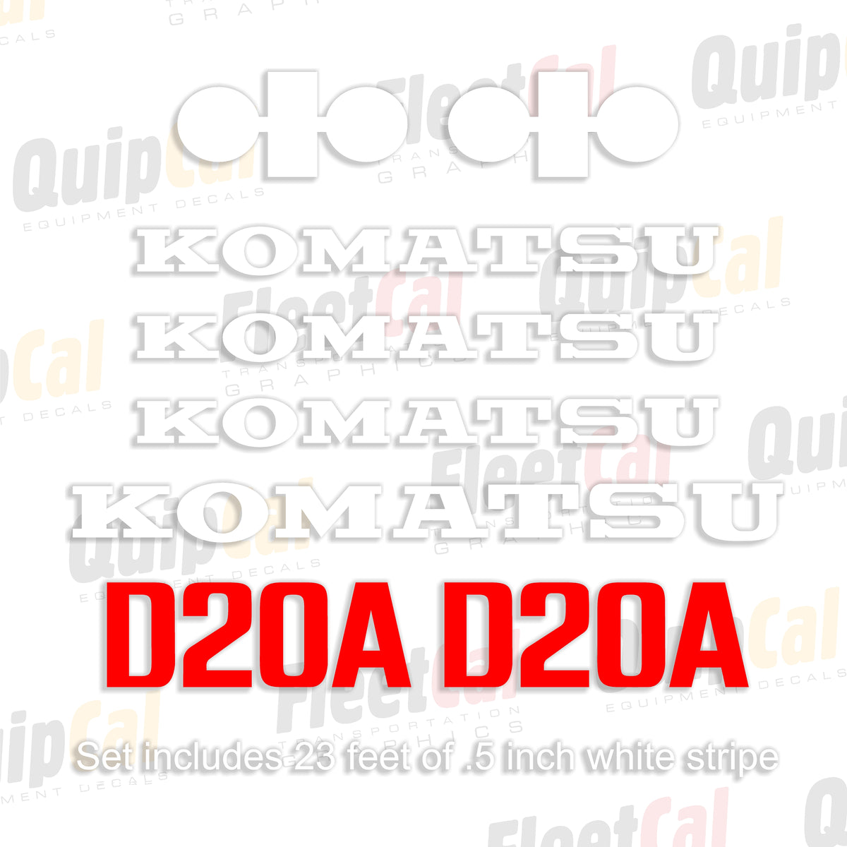 Komatsu Dozer Decals