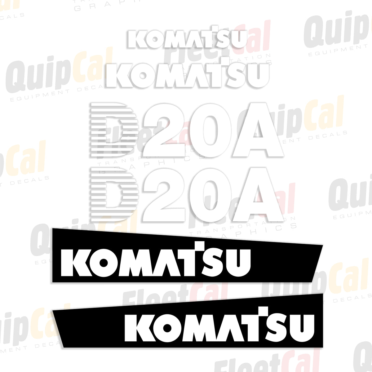 Komatsu Dozer Decals