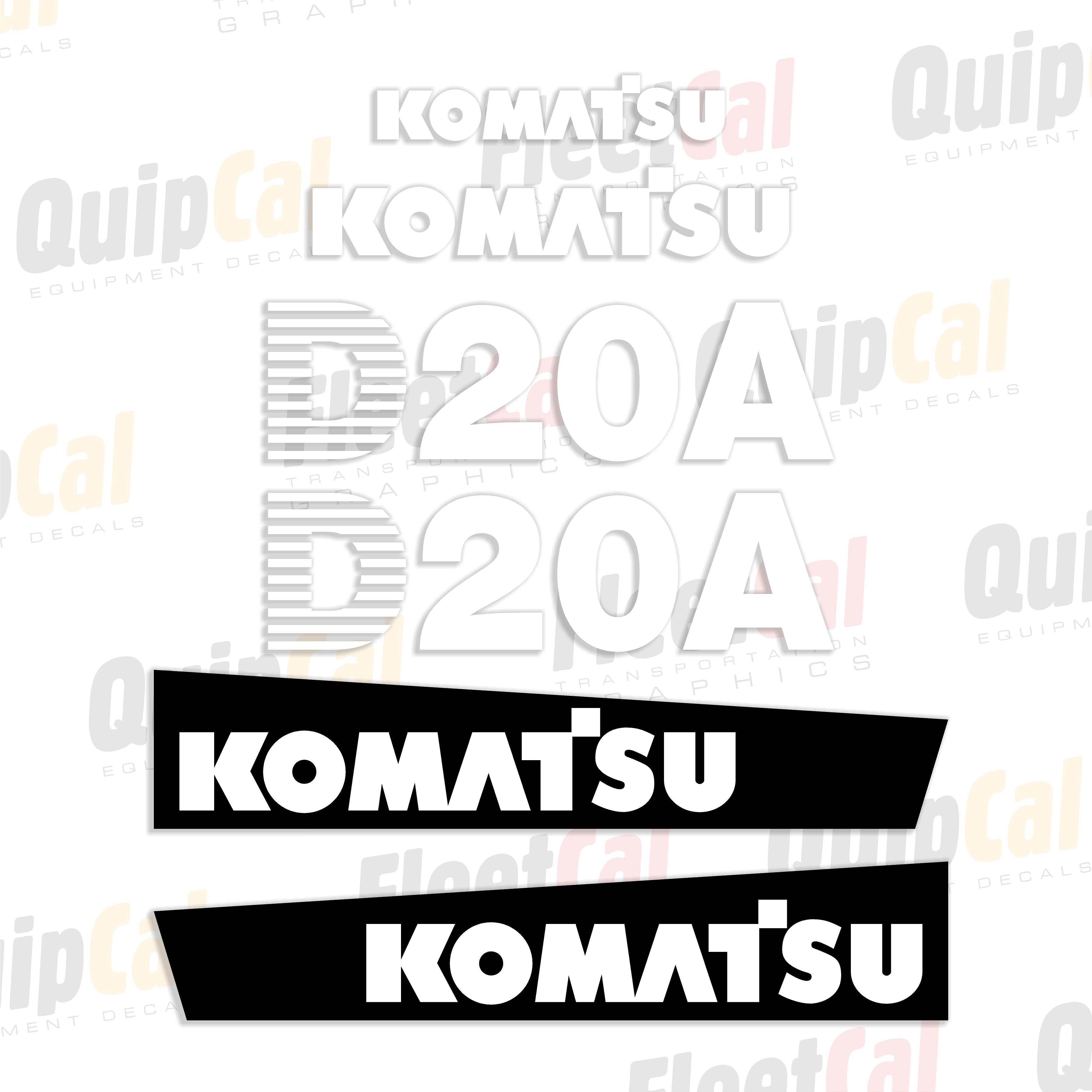 Komatsu Dozer Decals