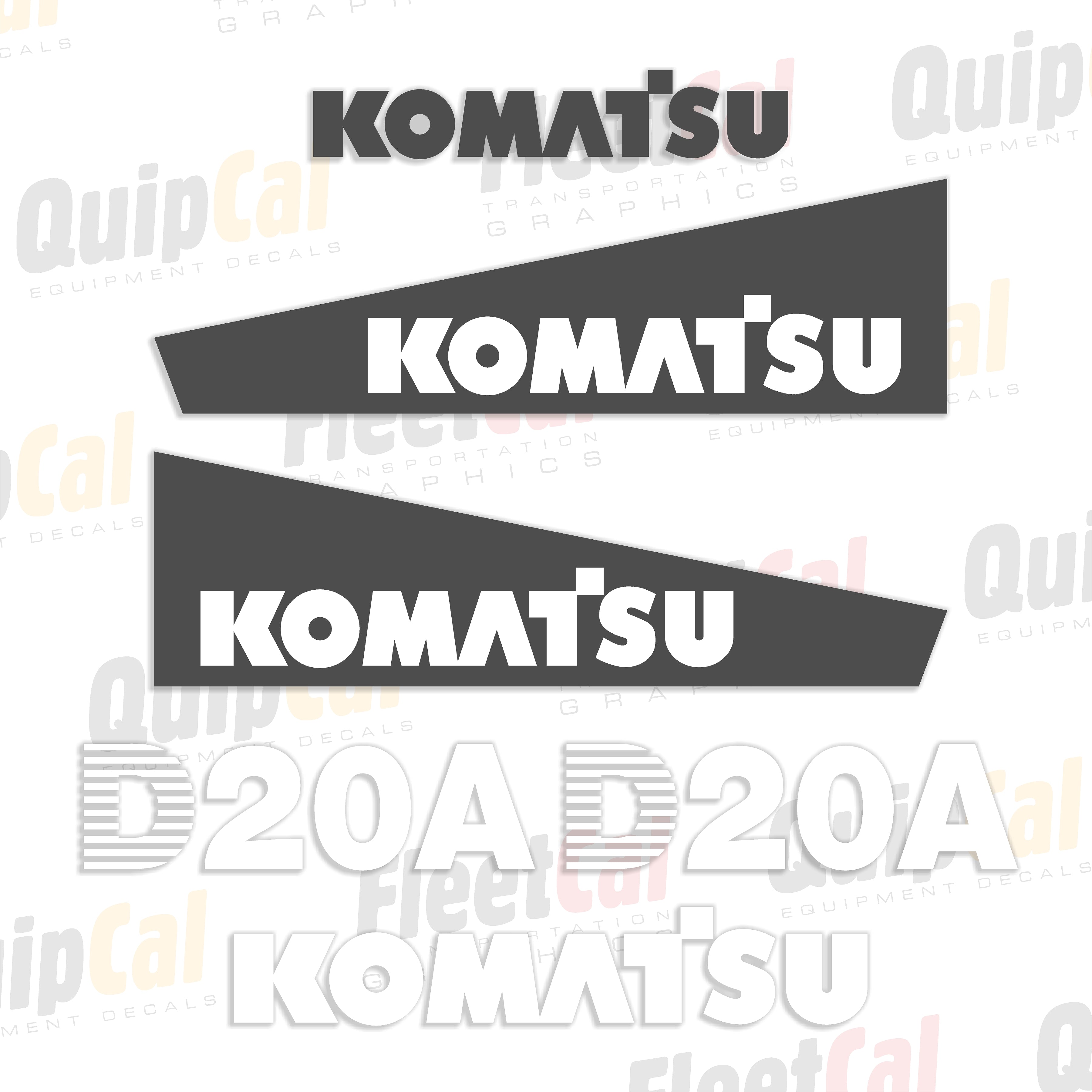 Komatsu Dozer Decals