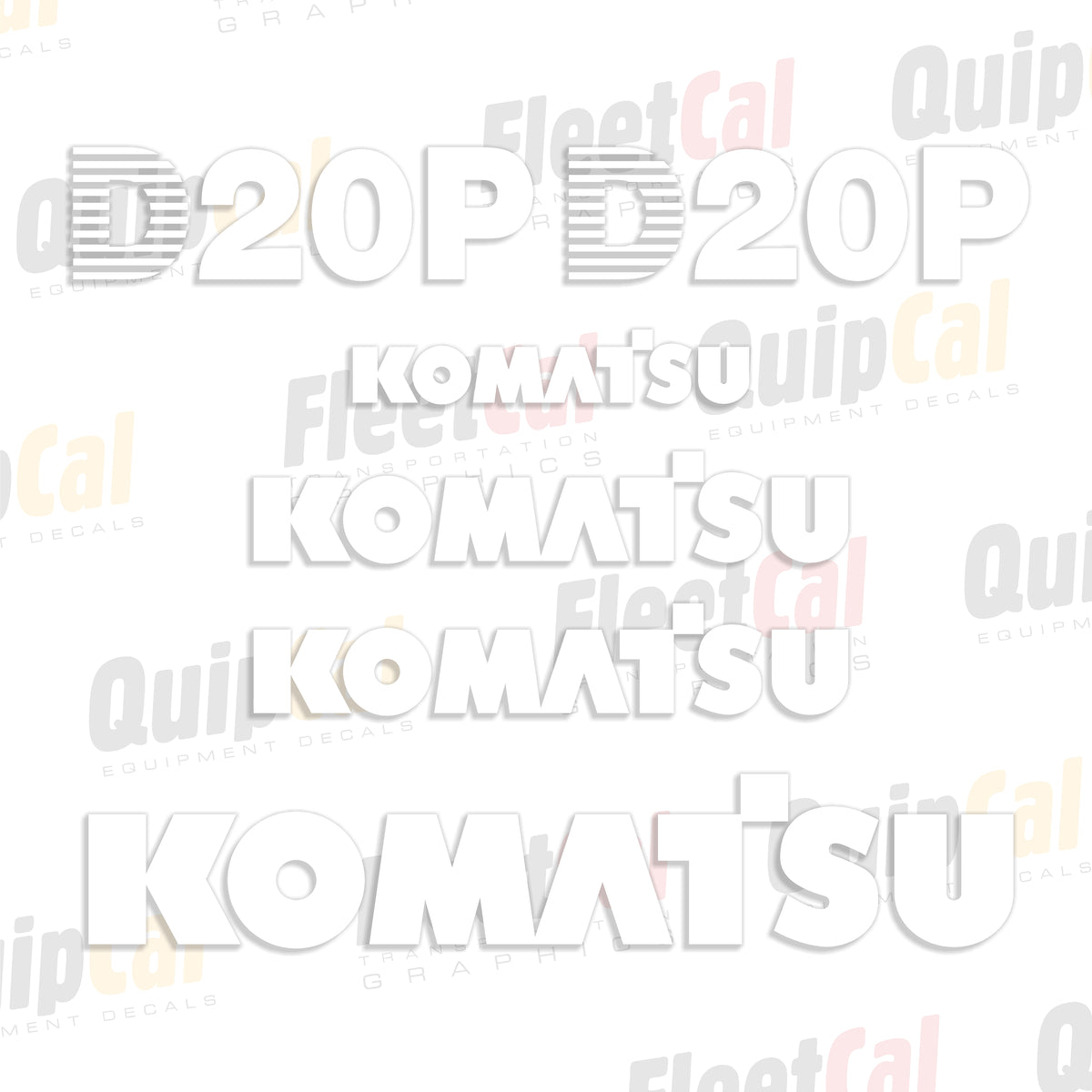 Komatsu Dozer Decals