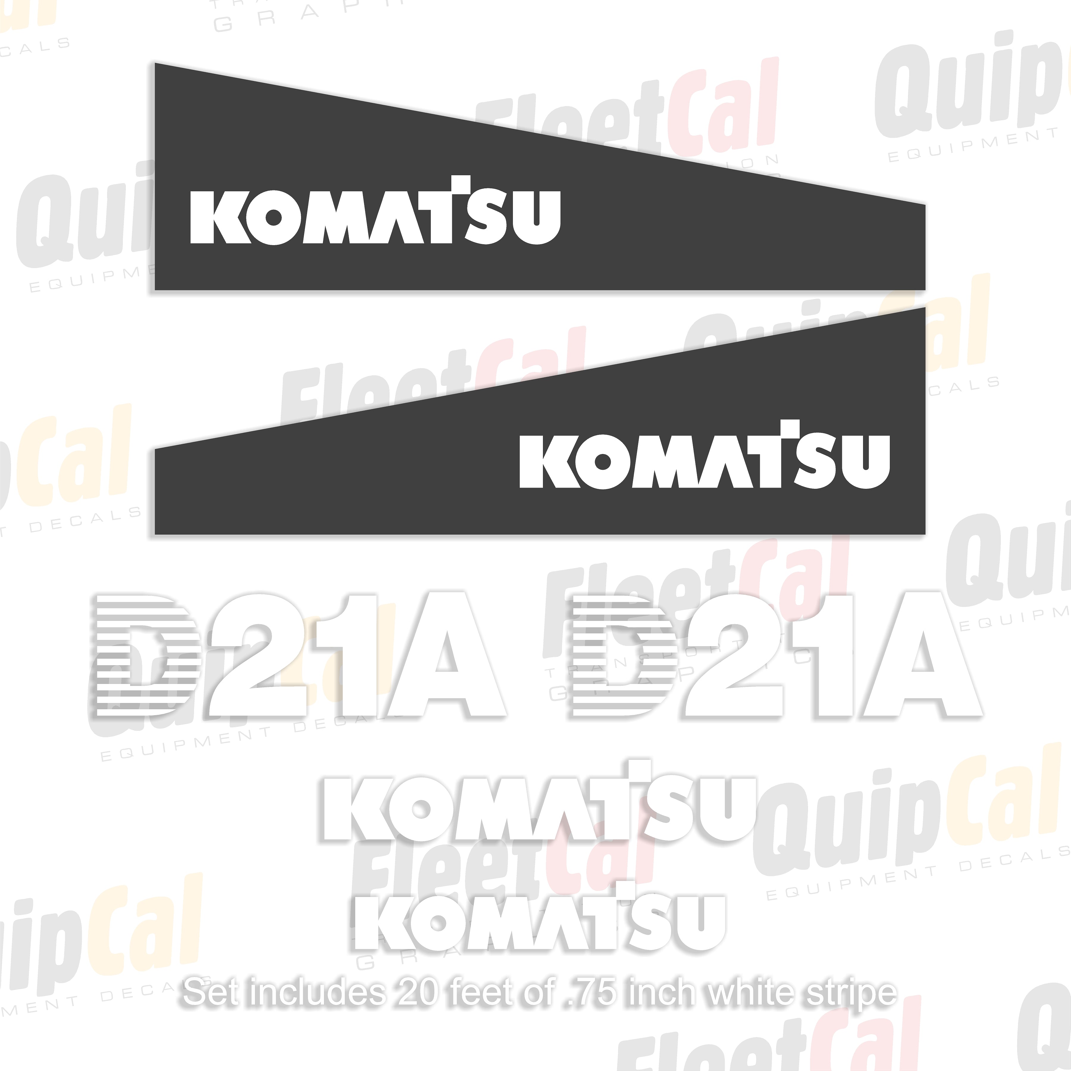 Komatsu Dozer Decals