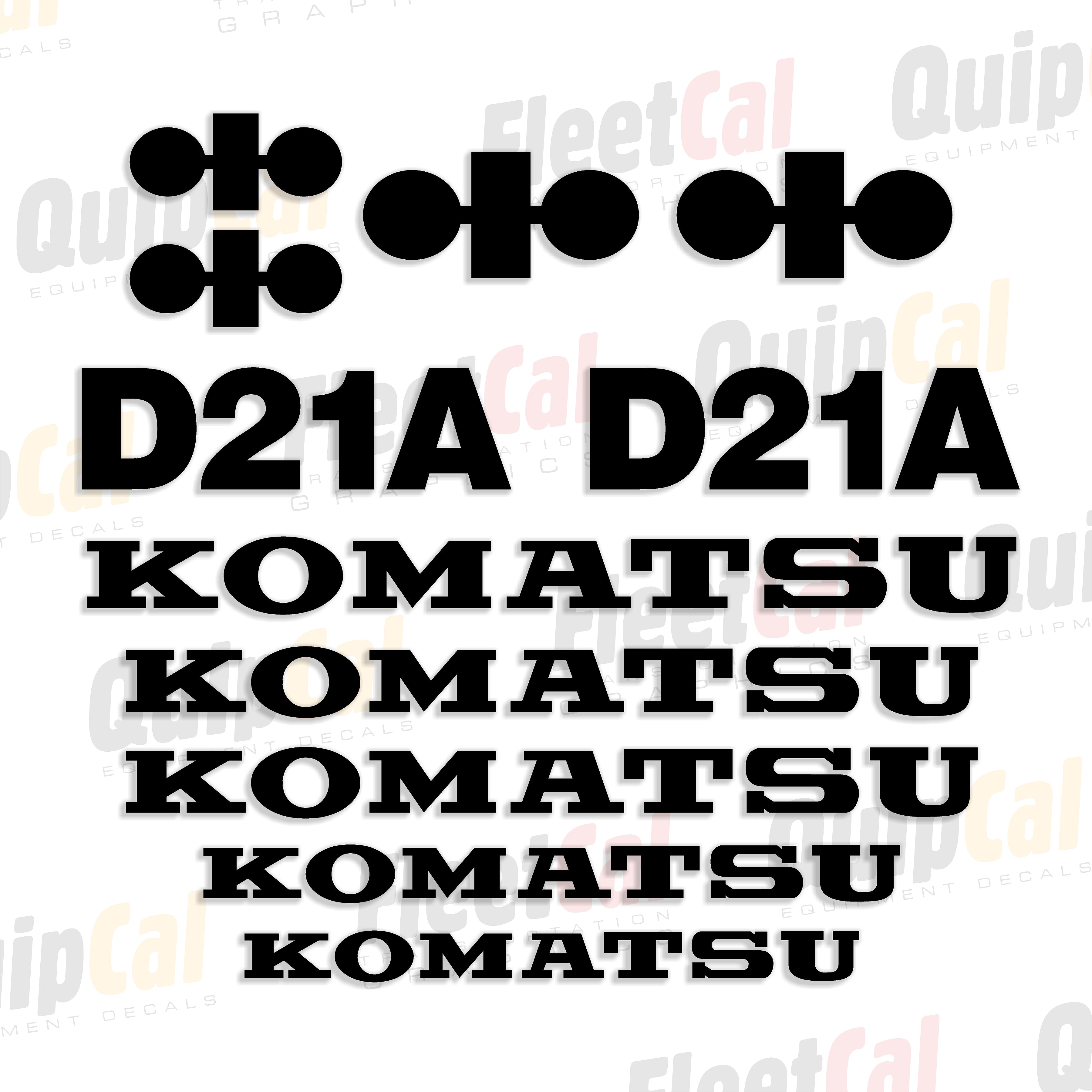 Komatsu Dozer Decals