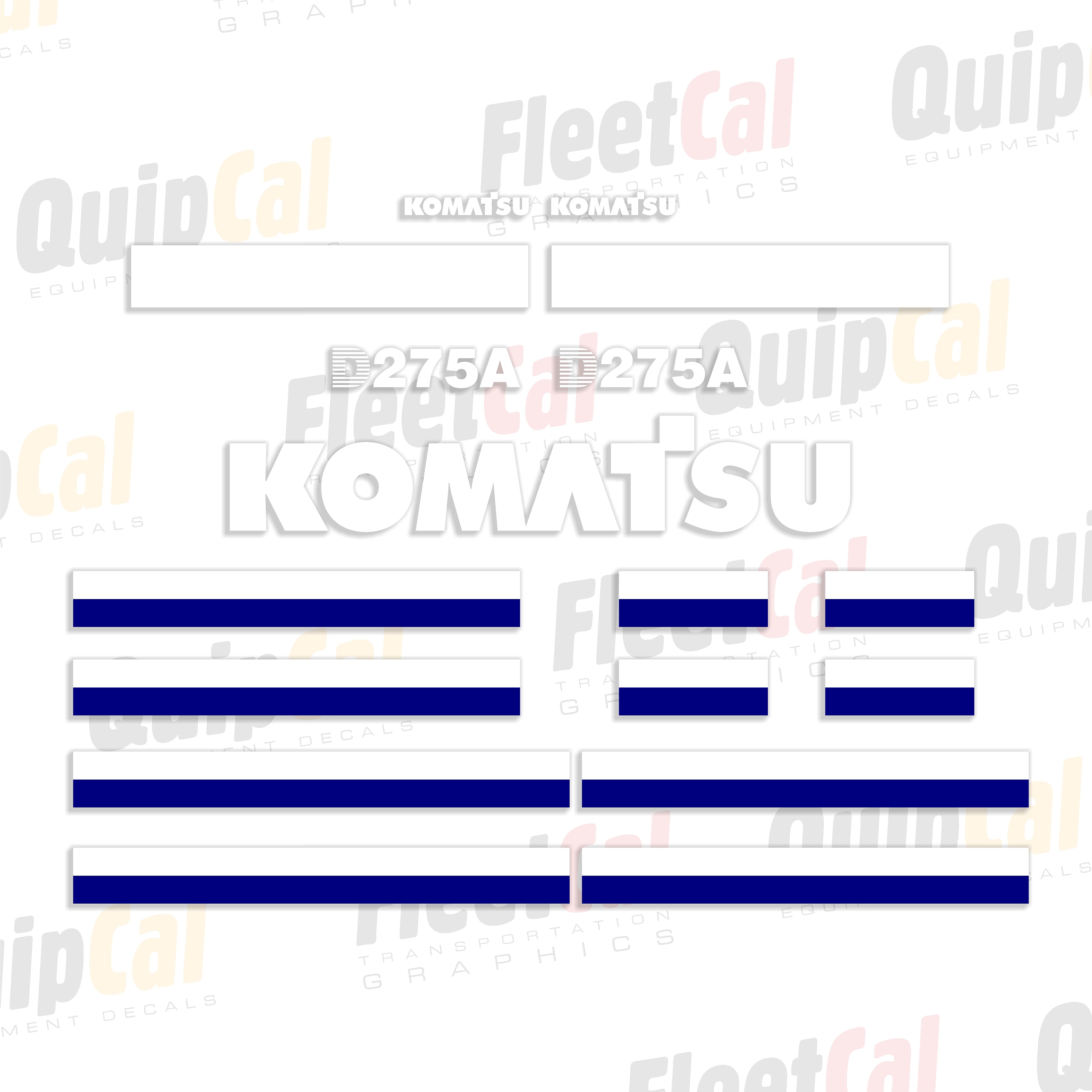 Komatsu Dozer Decals