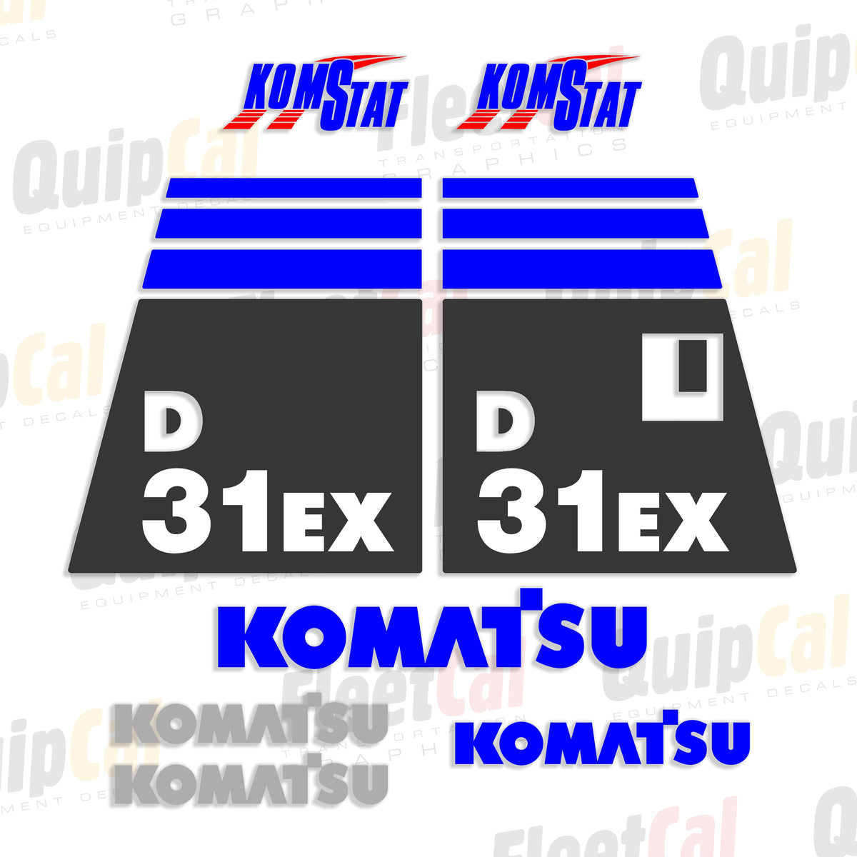 Komatsu Dozer Decals