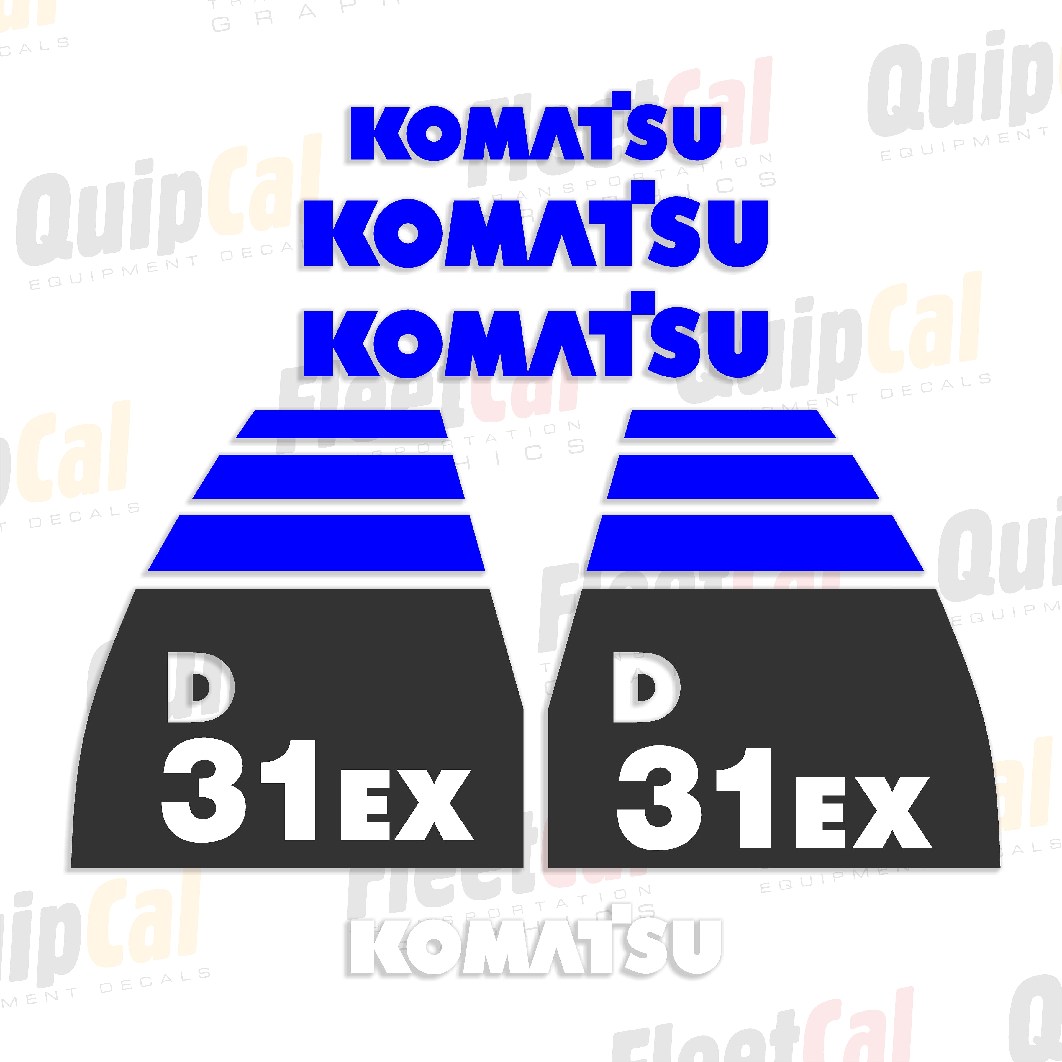 Komatsu Dozer Decals