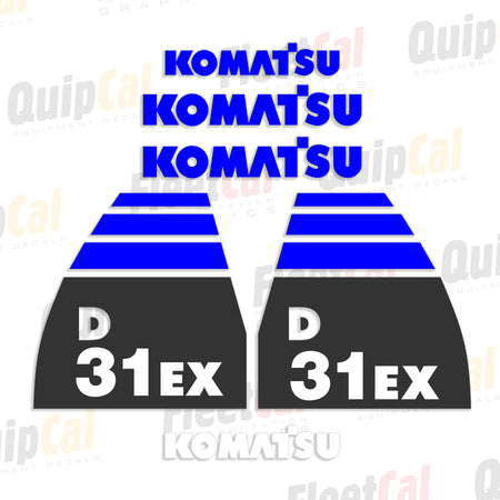 Komatsu Dozer Decals