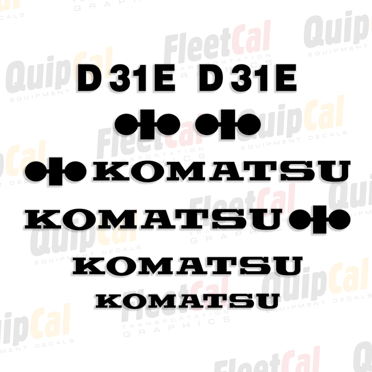 Komatsu Dozer Decals