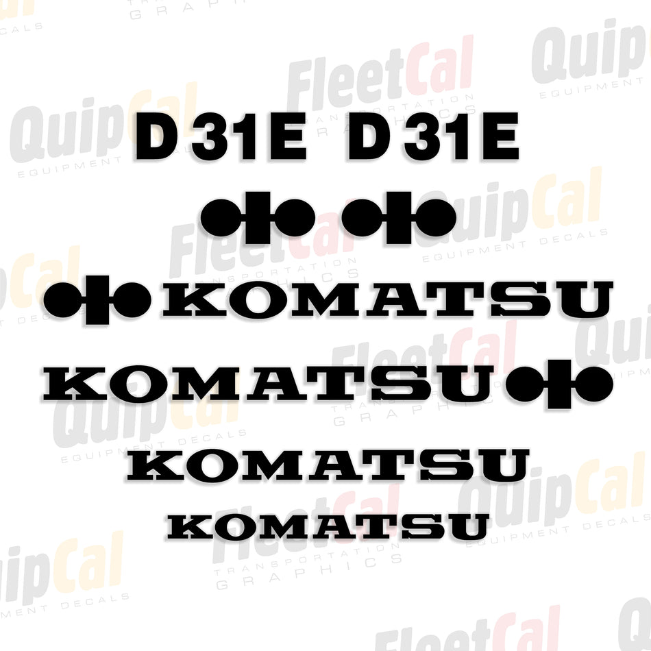 Komatsu Dozer Decals