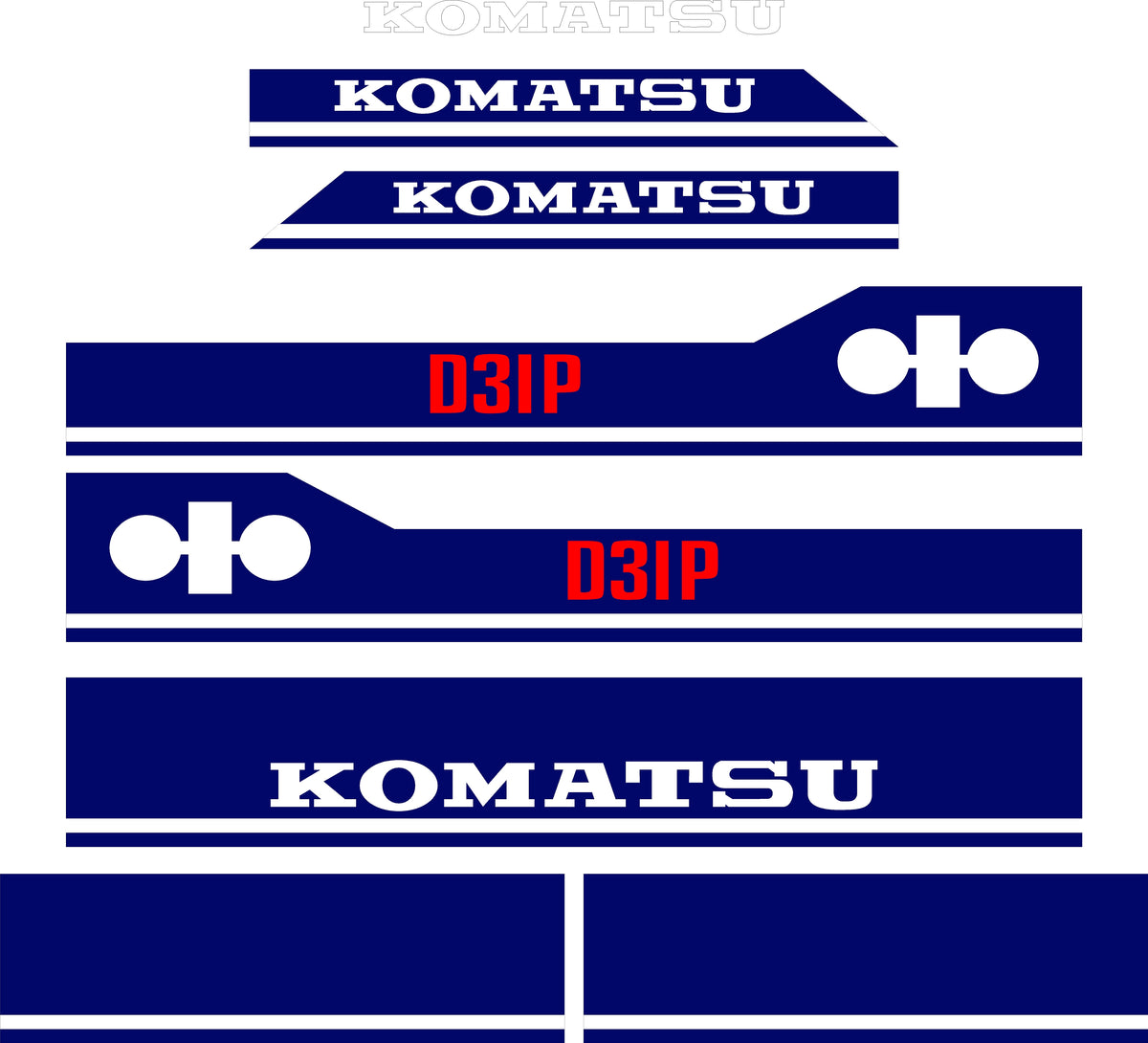 Komatsu Dozer Decals