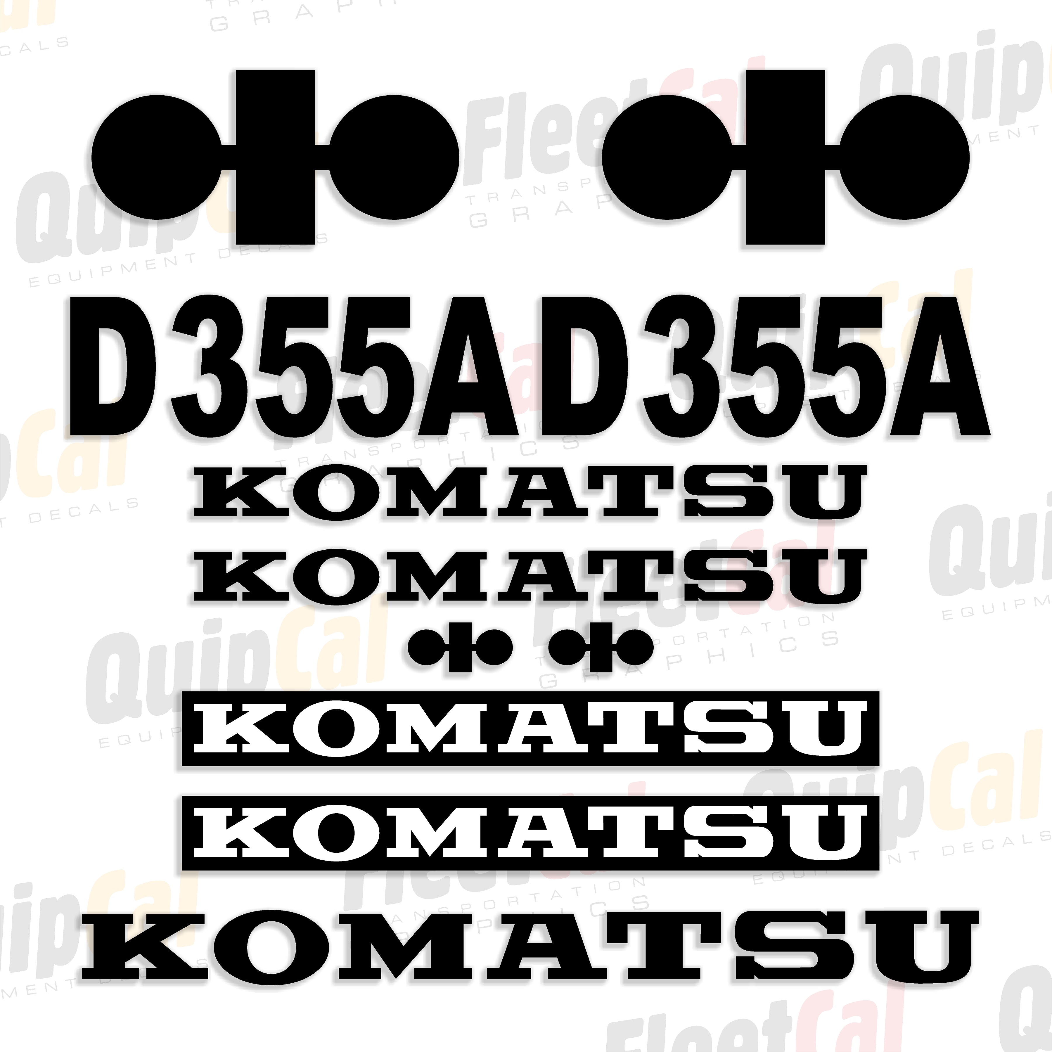 Komatsu Dozer Decals