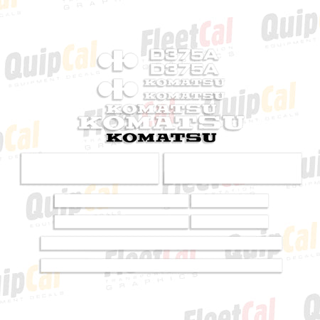 Komatsu Dozer Decals