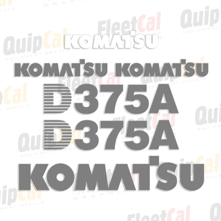 Komatsu Dozer Decals