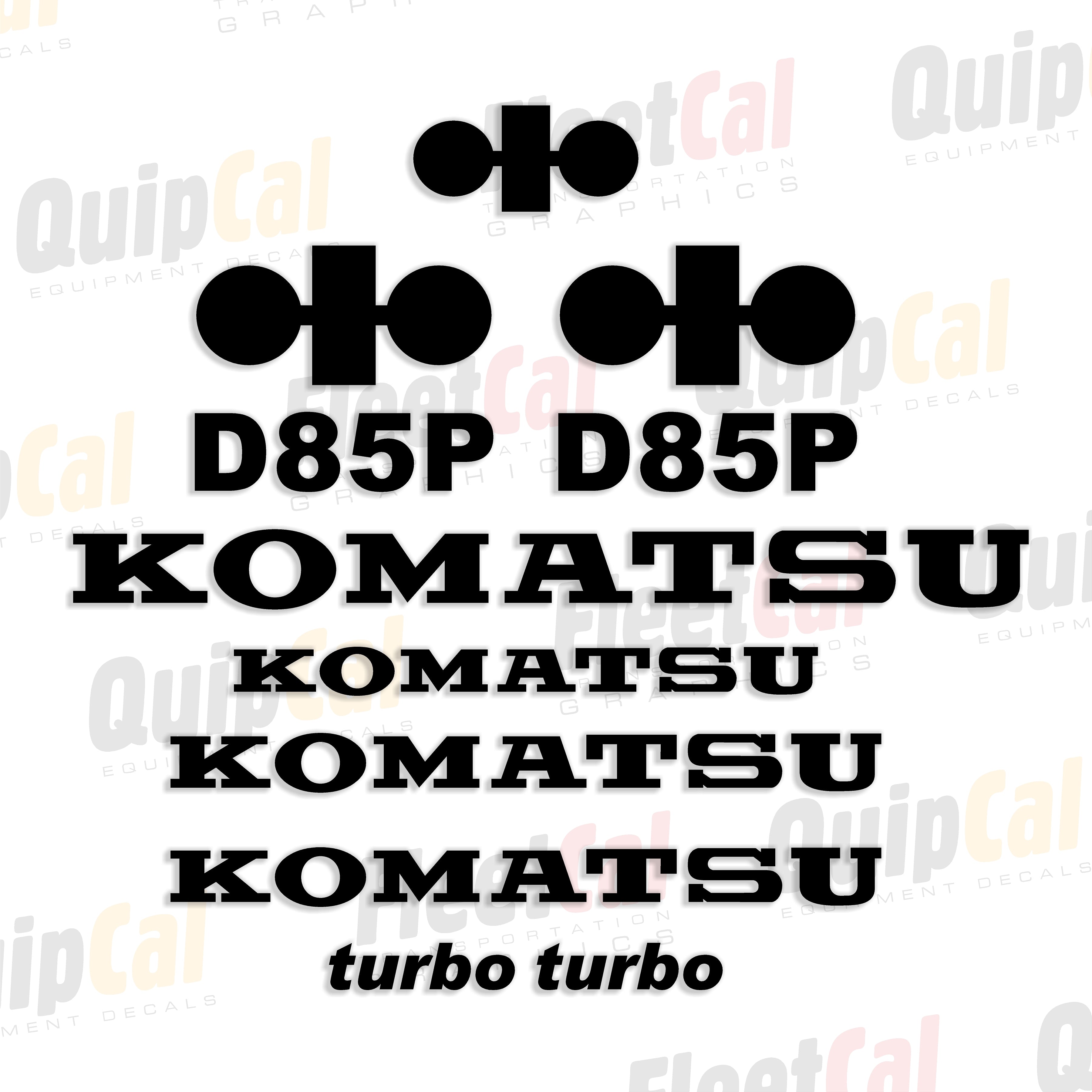 Komatsu Dozer Decals
