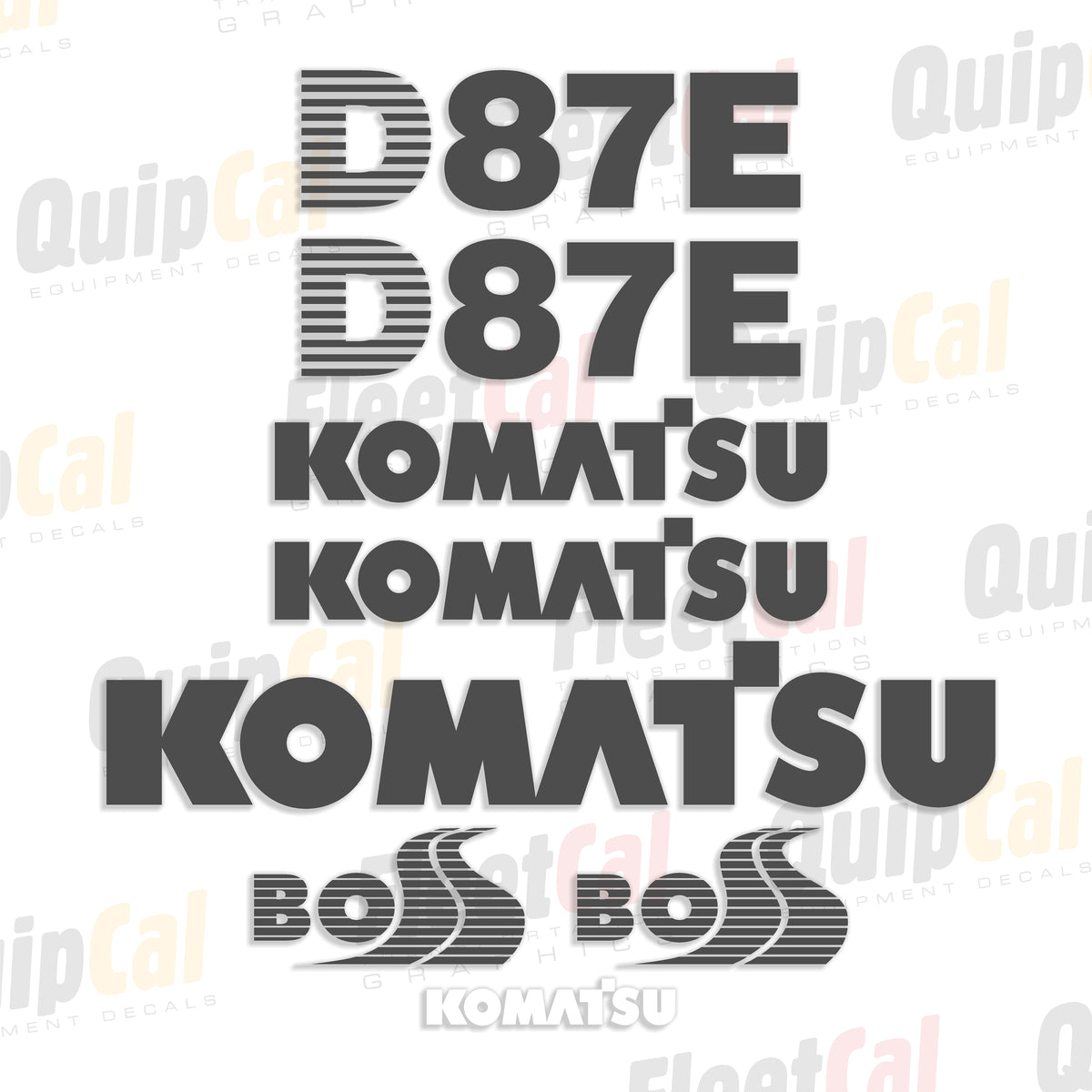 Komatsu Dozer Decals