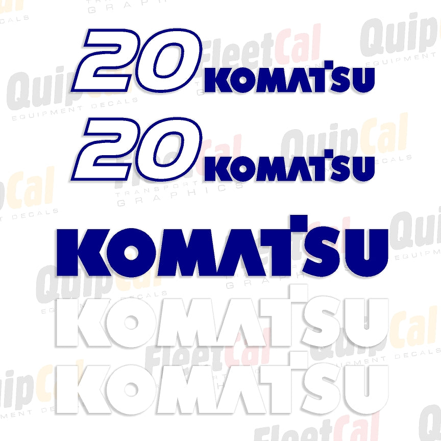 Forkift Lettering Komatsu FB20SH-5 Forklift Marking Decal Set – Truck and Equipment Decals
