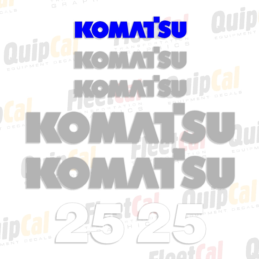 Komatsu Forklift Decals